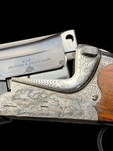 AYA -CORAL DELUXE- GAME SCENE ENGRAVED -O/U 12GA GAME GUN - SUPER STRONG MERKEL STYLE ACTION -THREE PIECE FOREND- BEAUTIFUL - 1 of 16