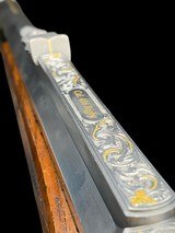 EXHIBITION GRADE - KARL HAUPTMANN
-
416 RIGBY
- STAINLESS - TAKEDOWN
- GOLD GAME SCENE - BONSI ENGRAVED - SWAROVSKI ILLUMINATED SCOPE - 13 of 19