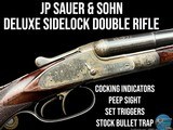 JP SAUER & SOHN -- DELUXE SIDELOCK DOUBLE RIFLE --
ALL THE FEATURES -- 43 MAUSER - 1 of 20