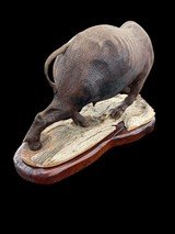 BEAUTIFUL - MOPHO GONDE - CAPE BUFFALO - LEADWOOD CARVED SCULPTURE - 6 of 9