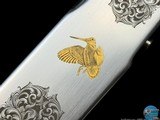 COSMI ITALY - 20 GA DELUXE - GOLD WOODCOCK & SCROLL ENGRAVED - ROUND KNOB - 19 of 20