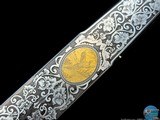 COSMI DELUXE 12 GA - GOLD GAME SCENE - RELIEF FLORAL & SCROLL - DELUXE WOOD - 18 of 20
