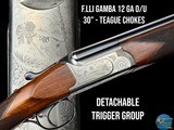 F.LLI GAMBA 12 GA O/U - DETACHABLE TRIGGER GROUP - 30
