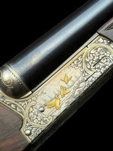 FN BROWNING - CUSTOM SHOP - 12 GA - SxS - 28" - GOLD GAME SCENE - CASED - 7 of 19