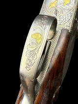FN BROWNING - CUSTOM SHOP - 12 GA - SxS - 28" - GOLD GAME SCENE - CASED - 10 of 19