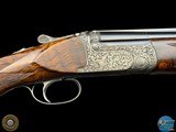 DELUXE PERUGINI & VISINI MAESTRO 12 GA O/U DETACHABLE TRIGGER GROUP - P. PARRAVICINI ENGRAVED - RELIEF SCROLL W/ GAME BIRDS - 12 of 20
