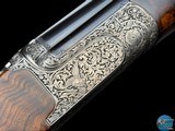 DELUXE PERUGINI & VISINI MAESTRO 12 GA O/U DETACHABLE TRIGGER GROUP - P. PARRAVICINI ENGRAVED - RELIEF SCROLL W/ GAME BIRDS - 2 of 20