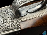 DELUXE PERUGINI & VISINI MAESTRO 12 GA O/U DETACHABLE TRIGGER GROUP - P. PARRAVICINI ENGRAVED - RELIEF SCROLL W/ GAME BIRDS - 17 of 20