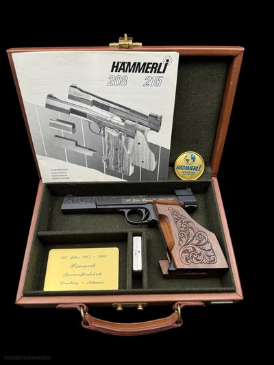 HAMMERLI 125 YEAR COMMEMORATIVE - HAND ENGRAVED - #192 0F 1000 SPECIAL EDITION - LEATHER PRESENTATION CASE - NEW!