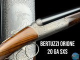 F.LLI BERTUZZI ORIONE 20 GA ROUND BODY SxS - G. FERRAGLIO ENGRAVED