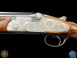 DELUXE BERETTA S3 EELL 12 GA SIDELOCK O/U -R. GOLINI ROSE & SCROLL ENGRAVED - 8 of 20