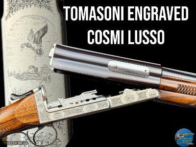TOMASONI ENGRAVED COSMI LUSSO 12 GA BREAK-ACTION SEMI-AUTO - 1983