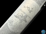 FABBRIZIOLI ENGRAVED BULINO GAME SCENE COSMI LUSSO 12 GA - DELUXE WALNUT - 4 of 20