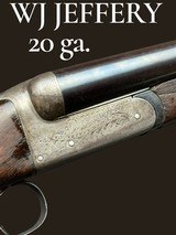 WJ JEFFERY - 20GA - SXS - GAME GUN - 28
