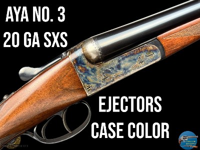 AYA - NO 3 - 20GA - SXS - 27" - ENGLISH STRAIGHT GRIP - EXC CASE COLOUR