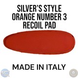 SILVER'S NO. 3 STYLE ORANGE RECOIL PAD - MADE IN ITALY