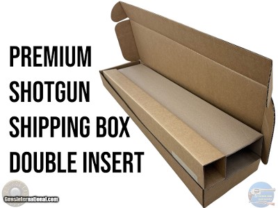 PREMIUM SHOTGUN SHIPPING BOX - DOUBLE INSERT - HEAVY DUTY - TRUSTED BY TOP AUCTION HOUSES