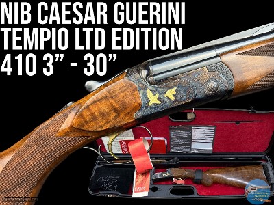NIB CAESAR GUERINI TEMPIO LIMITED EDITION - 410 - 30" - GOLD GAME SCENE