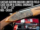 NIB CAESAR GUERINI - MAXUM FIELD - LIMITED EDITION 12 GA 32" CASE-COLOR - 1 of 20