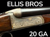 ELLIS BROS - 20GA - ENGLISH GAME GUN - EJECTORS - QUAIL GUN - 1 of 19