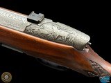 STEYR MANNLICHER FACTORY ENGRAVED 9.3X62 - SALESMAN SAMPLE - CARVED STOCK - 10 of 20