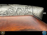 STEYR MANNLICHER FACTORY ENGRAVED 9.3X62 - SALESMAN SAMPLE - CARVED STOCK - 11 of 20