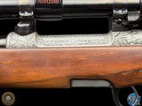 STEYR MANNLICHER FACTORY ENGRAVED 9.3X62 - SALESMAN SAMPLE - CARVED STOCK - 12 of 20