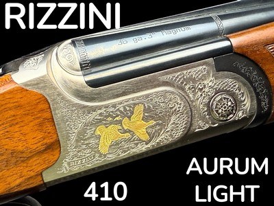RIZZINI - AURUM LIGHT - 410 - O/U - GOLD GAME SCENE ENGRAVED -