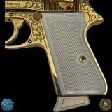 BEAUTIFUL GOLD PLATED & FULLY ENGRAVED WALTHER PP - 380 AUTO - GERMANY 1967 - 3 of 13