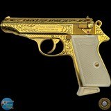 BEAUTIFUL GOLD PLATED & FULLY ENGRAVED WALTHER PP - 380 AUTO - GERMANY 1967 - 5 of 13