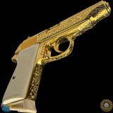 BEAUTIFUL GOLD PLATED & FULLY ENGRAVED WALTHER PP - 380 AUTO - GERMANY 1967 - 7 of 13