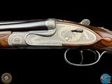 GRAVEX 450 NE DELUXE DOUBLE RIFLE - BOLSTERED H&H SIDELOCK ACTION - BULINO GAME SCENE AND SCROLL - 10 of 20