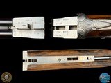 GRAVEX 450 NE DELUXE DOUBLE RIFLE - BOLSTERED H&H SIDELOCK ACTION - BULINO GAME SCENE AND SCROLL - 19 of 20