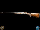 GRAVEX 450 NE DELUXE DOUBLE RIFLE - BOLSTERED H&H SIDELOCK ACTION - BULINO GAME SCENE AND SCROLL - 16 of 20