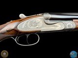 GRAVEX 450 NE DELUXE DOUBLE RIFLE - BOLSTERED H&H SIDELOCK ACTION - BULINO GAME SCENE AND SCROLL - 13 of 20