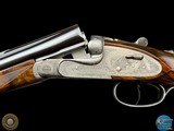 GRAVEX 450 NE DELUXE DOUBLE RIFLE - BOLSTERED H&H SIDELOCK ACTION - BULINO GAME SCENE AND SCROLL - 8 of 20