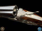 GRAVEX 450 NE DELUXE DOUBLE RIFLE - BOLSTERED H&H SIDELOCK ACTION - BULINO GAME SCENE AND SCROLL - 7 of 20