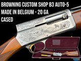 RARE BROWNING BELGIUM CUSTOM SHOP B3 LTD EDITION - 20 GA - 26" - CASED - 1 of 20