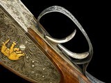 FANZOJ | DELUXE SIDELOCK DOUBLE RIFLE | 470 NE | GOLD INDIA GAME AND SCROLL ENGRAVED | CASED - 13 of 20