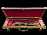 FANZOJ | DELUXE SIDELOCK DOUBLE RIFLE | 470 NE | GOLD INDIA GAME AND SCROLL ENGRAVED | CASED