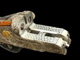 FANZOJ | DELUXE SIDELOCK DOUBLE RIFLE | 470 NE | GOLD INDIA GAME AND SCROLL ENGRAVED | CASED - 16 of 20