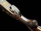 FANZOJ | DELUXE SIDELOCK DOUBLE RIFLE | 470 NE | GOLD INDIA GAME AND SCROLL ENGRAVED | CASED - 12 of 20