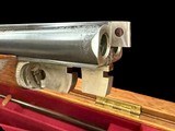 FANZOJ | DELUXE SIDELOCK DOUBLE RIFLE | 470 NE | GOLD INDIA GAME AND SCROLL ENGRAVED | CASED - 19 of 20