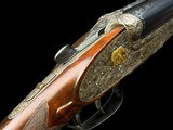 FANZOJ | DELUXE SIDELOCK DOUBLE RIFLE | 470 NE | GOLD INDIA GAME AND SCROLL ENGRAVED | CASED - 5 of 20