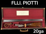 FLLI. PIOTTI | MODEL KING | 20GA | PATELLI ENGRAVED | SIDELOCK | EJECTOR | CASED