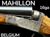 MAHILLON | BELGIUM | 16GA | SXS GAME GUN | FANTASTIC WOOD | EJECTORS