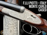 F.LLI PIOTTI - MONTE CARLO - 12 GA H&H HAND-DETACHABLE SIDELOCK SXS - A. PIOTTI ENGRAVED - CASED W/ ACC.