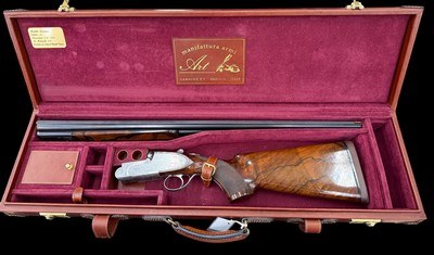 ARMI ART | DENNIS FONTANA | BOSS STYLE O/U | PINLESS SIDELOCK | 12GA | CASED