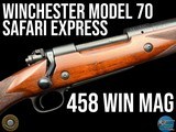 WINCHESTER - MODEL 70 SAFARI EXPRESS 458 WIN MAG - AFRICA READY - 1 of 20