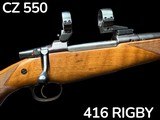 CZ | MODEL 550 MAGNUM | 416 RIGBY | 30MM QUICK DETACHABLE MOUNTS | SAFARI READY - 1 of 15